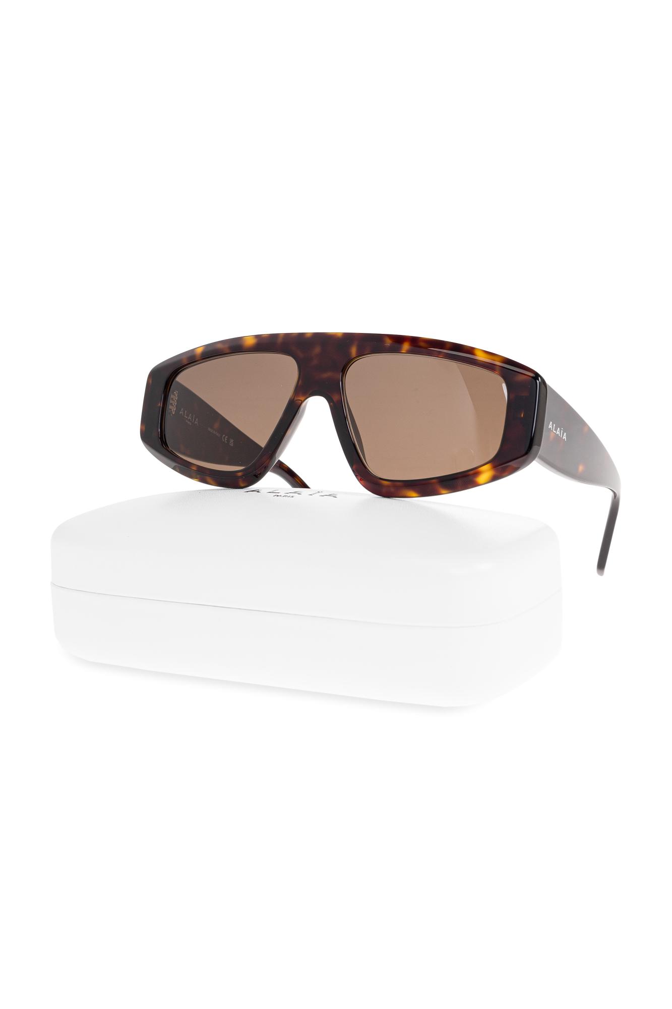 サングラス Alaia Sunglass Woman Recycled A ALAÏA | Recycled Acetate Panorama Mask Sunglasses | Women